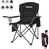 KingCamp Lotus XL Cool Ice Ultra Konforlu &amp; Takviyeli Kamp Sandalyesi Black