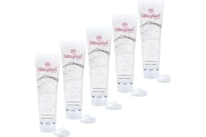 GlitzyGurl Glitter Fix Gel Face Body Primer adhesivo para purpurina, polvo de ojos, sombra de ojos pigmento paquete de 5