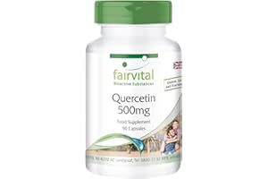 Fairvital | Quercetin 500mg - Bulk Pack for 3 Months - Vegan - HIGH Dosage - 90 Capsules - antioxidant