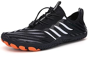 Teechodina Unisex Traillaufschuhe Herren Damen Wanderschuhe Barfußschuhe Laufschuhe Knit Sneaker Fitnessschuhe Fivefinger Zehenschuhe