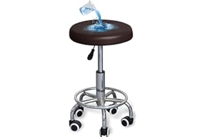 Bestenrose Hockerbezug Rund 4 Stück wasserdichte Bezug für Barhocker Stuhlhussen PU Sitzkissen Bürostuhl Hocker Bezug Sitzkissenbezug für Esszimmerstühle Runder Hocker