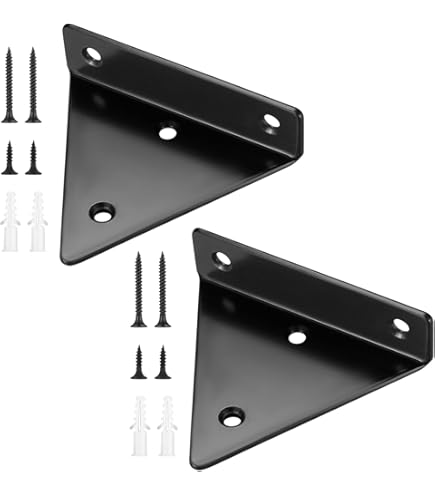 WELDUN CONFEZIONE DA 4 Staffe Galleggianti Per Mensole Da 45 Cm