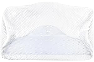 ‎HOMCA HOMCA Zapasowa poszewka na poduszkę, nadająca się do prania, z pianki z pamięcią kształtu, biała, do HOMCA 70 x 40 x 8,5/14