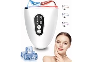 ‎LOEVERY EMS Gua Sha Elektrisch,4 in-1 Gesichtsmassagegerät Gua Sha Elektrisch mit Vibration & Wärme & Kalt,EMS Gerät Gesicht mit LED Blau,Lila & Rotlicht, Face Massager Facelift Anti Aging