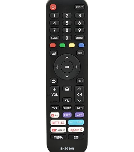 Télécommande EN2BS27H Pour TV Hisense – Compatible 50R5, 55R5, 65R5, 50S8, 43R6, 65Q8 Et Plus – Garantie 1 An