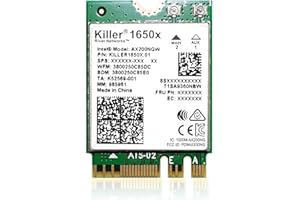 HighZer0 Electronics AX1650x Killer Series WiFi 6 Upgrade | Gaming WiFi Adapter | M.2 WiFi Card for PC | 2.4 Gbps WiFi for PC | Supports Bluetooth 5.2 & Intel, AMD, Windows 10+, Linux