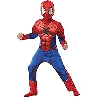 Rubie's Officiell Marvel Spider-Man Deluxe barnkostym, superhjältekostym för barn