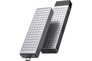 Yottamaster Boîtier SSD M.2 NVMe, Aluminium USB3.2 Gen2 10Gbps M.2 NVMe SSD Soutien 2230/2242/2260/2280 - Installation sans Outil Large pour M and M&B Key