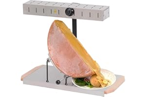 ‎LOUIS TELLIER Louis Tellier | Raclettegerät Alpage® Signature Edelstahl | Geeignet für alle Käselaibgrößen | 6-8 Personen | 900W | 230V | Höhenverstellbare Heizrampe | Sicherheitsschalter | Made in France