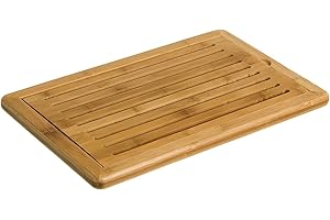 MGE WORLD MGE - Tagliere per Pane con Griglia in Legno - Griglia Estraibile Raccogli Briciole - Tagliere per il Pane - 38 x 24 cm