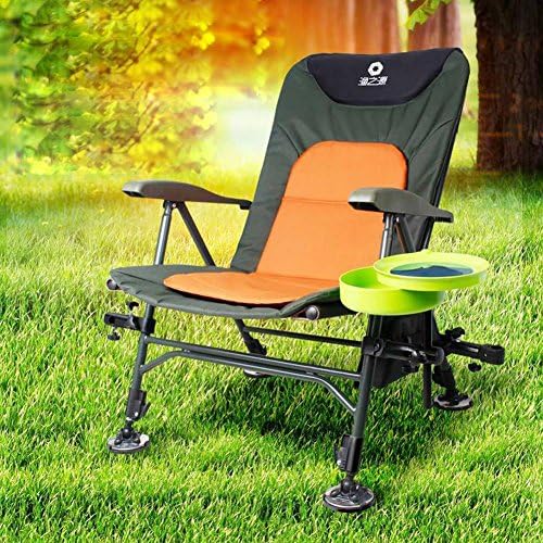 TSJT Camping Fishing Chair,Folding Portable Summer Outdoor Furniture Aluminum Alloy Leisure Arm Chair , 2