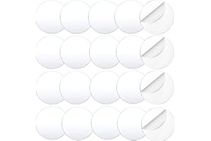 CISSIYOG 20 Piezas Acrilico Transparente Disco, Hojas de Disco de Acrílico Circulares, Panel Acrílico Redondas Transparentes para Llaveros DIY Accesorios Artesanía (100mm)