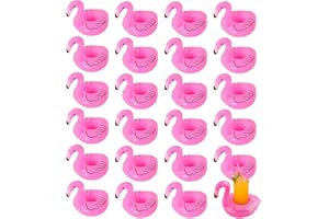 TOURKING Flamingo Cup Holder, Inflatable Drinks Holder For Pool Hot Tub Swimming Beach Float Coasters Water Toys Hawaiian Luau Party Decorations