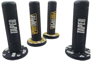 Aatpuss 2 Paar Protaper Griffe, Motorrad Griffe, Schwarzer Motorradgriff, Gasgriff Aus Gummi, Geeignet Für Motorrad-Roller, Allrad-Cruiser Im Gelände