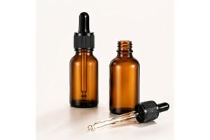 CXWFLM 2 stycken pipettflaskor, 50 ml brun glasflaska, droppflaska, pipettflaska, 50 ml, apoteksflaskor med pipett, brun glas