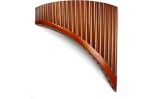 MOONANGEL 25 Pipes C Key Pan Flute Chinese Traditional Musical Instrument Pan Pipes Easy to Learn in Left Hand