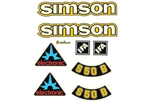 2TAKTSHOP Simson S50B IFA Electronic Retro Sticker Set DDR Style S51