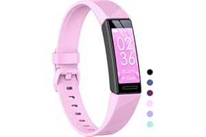 HOOMOON Fitness Tracker Uhr für Kinder, IP68 wasserdichter Aktivitätstracker, Herzfrequenz-Schlafmonitor, 11 Sportmodi, Kalorienzähler, Schrittzähler mit Wecker und Erinnerung, tolles Geschenk für Jungen, Mädchen, Teenager