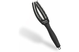 Olivia Garden Fingerbrush Care Iconic - Utredningsborste med Vildsvins- och Nylonborst för Hälsosamt och Glänsande Hår