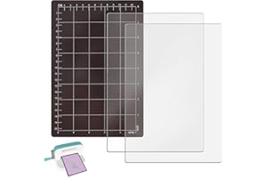 SIBOSEN 3 Pcs Standard Cutting Pads Die Pads Set for Die Cutting Machine；Clear Polycarbonate Plastic Cutting Plates,Cutting Pads Die Cutting Plates 22.5x15.5cm