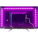 2M LED TV Backlight USB Bias Lighting with 16 Colors and 4 Dynamic Mode for 40 to 60 Inch HDTV,PC Monitor,Led Light Strip.(4p