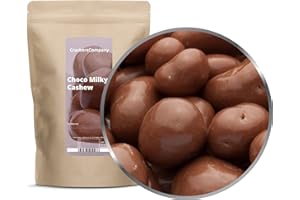 CRACKERSCOMPANY 1 x 700g Cashewkerne in zartschmelzener Vollmilchschokolade knackige Cashewkerne vegetarisch glutenfrei