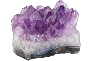Nupuyai Natürliche Amethyst Druse Rohstein Unregelmäßig Kristall Cluster Drusenstück Reiki Heilstein Dekoration
