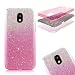 Produktbild Galaxy J3 2017 Hülle, MOMDAD Glitzer Glänzend Bling Handyhülle für Samsung Galaxy J3 2017 J330 Tasche Schutzhülle TPU Silikon Weich Kristall Glitter Rückseite Case Cover Telefonkasten Schutz Kratzfeste Rutschfeste Handy Schale Abdeckung Bumper - Gradient Pink Rosa