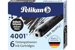 Cartucce per stilografiche 4001 TP/6 Pelikan - nero - (conf. da 6 pezzi)
