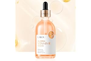 LAIKOU Vitamin C Serum Visage, 100ml Vitamine C Ampoule Visage, Essence Hydratante, Raffermissant et Nourrissant pour Tous Types de Peau