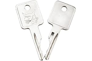 DCYQAIN 2 x Keys for Bobcat Compatible with E10 E17 E20 D250 CASE Skid STEERY 750 753 763 Digger Key