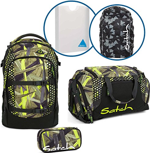 Preisvergleich Produktbild Satch Schulrucksack-Set 5-tlg Pack Jungle Lazer 9H7 jungle lazer