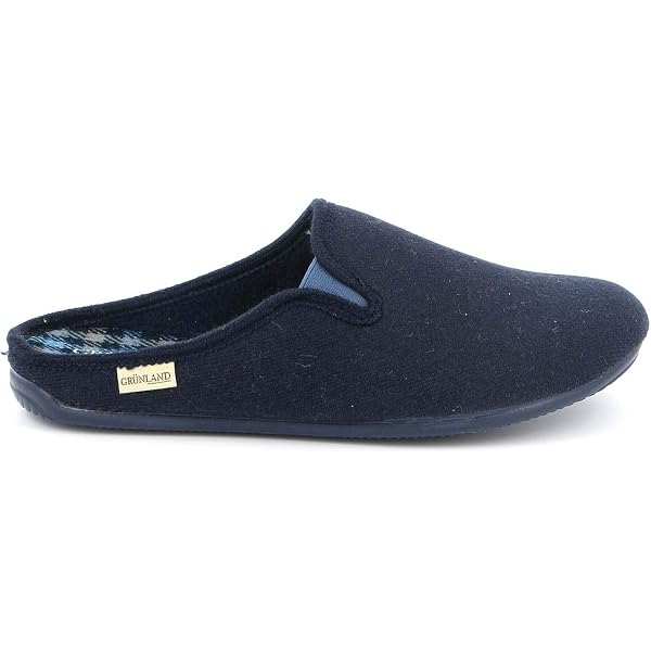 GRUNLAND Pantofola Blu Uomo CB2209 - Feltro, Taglia 42 EU