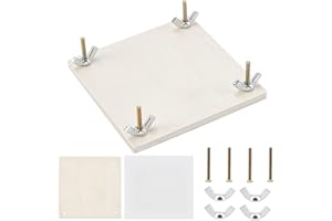 AHANDMAKER Wood Flower Press Kit, 4x4 inch Plant & Leaf Preservation Set for Making Specimen, Dry Fower Press Kit DIY Craft Educational Activity Creative Gift for Plant Lovers