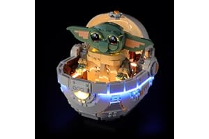 BRIKSMAX Kit de iluminación LED para Lego Star Wars Grogu con Aerocuna - Compatible con Lego 75403 Building Blocks Model- No incluir el Conjunto de Lego