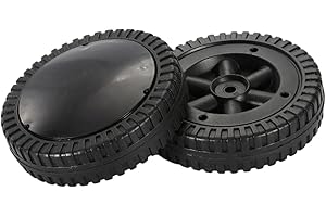 Fonowx 2 Pack BBQ Grill Wheels Black 15cm Hand Truck Tires for BBQ Grills Accessory