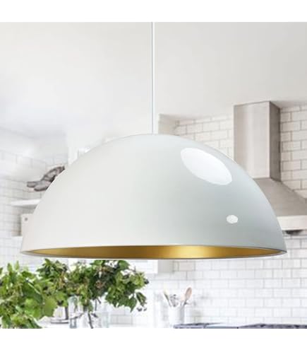 Lampadario A Sospensione A Semicerchio Stile Nordico - Colori Pastello, Cavo Regolabile, Base E27, Per Cucina, Sala O Bar - Senza Lampadina