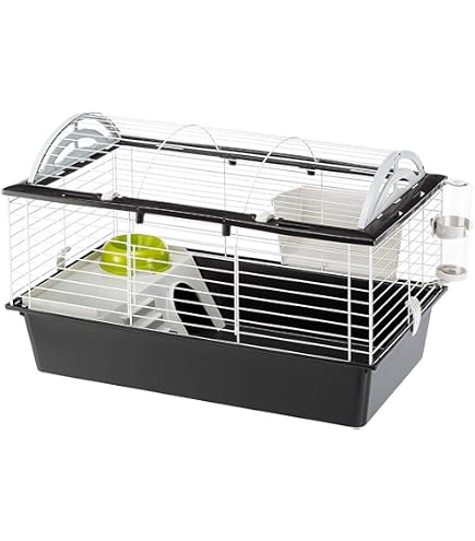 Ferplast Meerschweinchenkäfig CAVIE 60 (58x38x32 Cm) - Inkl. Trinkflasche & Heuraufe