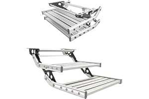 Ddasam Doppeltrittstufe für Wohnwagen trittstufe wohnmobil wohnmobiltrittstufen Manuelle Einstiegstufe Camping Einstieg Stufe für Wohnmobile und andere umgebaute Fahrzeuge