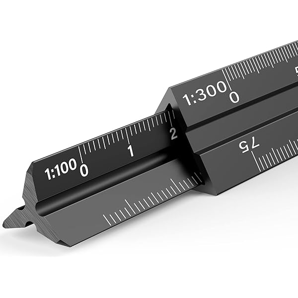 Ownmy Juego De Reglas De Escala Triangulares Métricas De Aluminio Sólido De 30 Cm, Regla De Escala De Arquitecto E Ingeniero, Juego De Reglas De Dibujo De Básculas Grabadas Con Láser Profesional