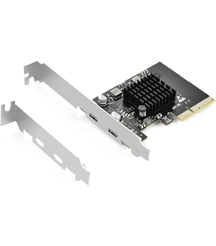 Carte Contrôleur PCIe USB 3.2 Gen2 10G - 2 Ports Externes A+C + 2 Ports Internes - ASM3142 + VL822