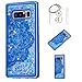 Produktbild Hülle Galaxy Note 8 6,3 Zoll Hülle Transparent Hardcase,3D Galvanotechnik TPU Kreative Liquid Bling Hülle Case Für Samsung Galaxy Note 8 6,3 Zoll,Dynamisch Kristall Handytasche + Schlüsselanhänger (A) (1)
