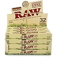 RAW Organic Hemp size 1 1/4 Pre Rolled Cones - 32 Pack
