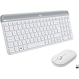 Logitech MK470 Kit Mouse e Tastiera, Layout Italiano Qwerty, Bianco