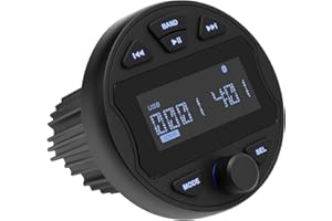 Liwogi Boot Radio Wasserdicht MP3 Player Marine Stereo-Empfänger mit AM/FM Radio für Boote, Yachten Marineboote