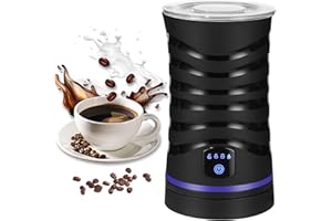 ZHUFAS Montalatte elettrico 4 in 1 con rivestimento antiaderente per schiuma di latte calda e fredda, spegnimento automatico, ideale per caffè e latte