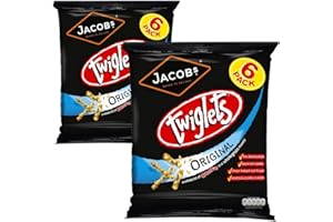 GUOML Jacob's Twiglets Original 24g x 6 per Pack - Pack of 2