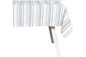 HOGARYS Juego Mantel mas Servilletas, Poliéster, Maroline Blue, 150_x_150cm