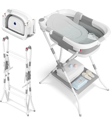 UBRAVOO Babybadzitje voor baby's vanaf 6 maanden. Antislip babybadzitje in berenvorm voor baby's om op te zitten, veilige badstoel voor zuigelingen en