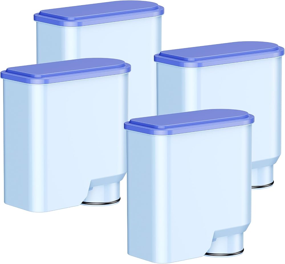 4 adet su filtresi için Philips AquaClean CA6903/10 CA6903/22 CA6903 ile uyumlu, 2 kademeli yedek su filtresi, Saeco & Philips tam otomatik kahve makineleri için uygundur